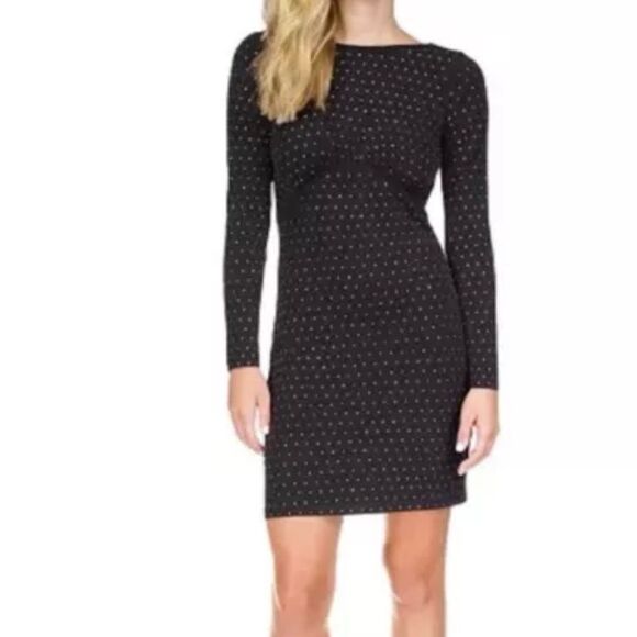 Michael Kors mini rhinestone studs t-shirt dress Size L New with tags - Picture 1 of 8